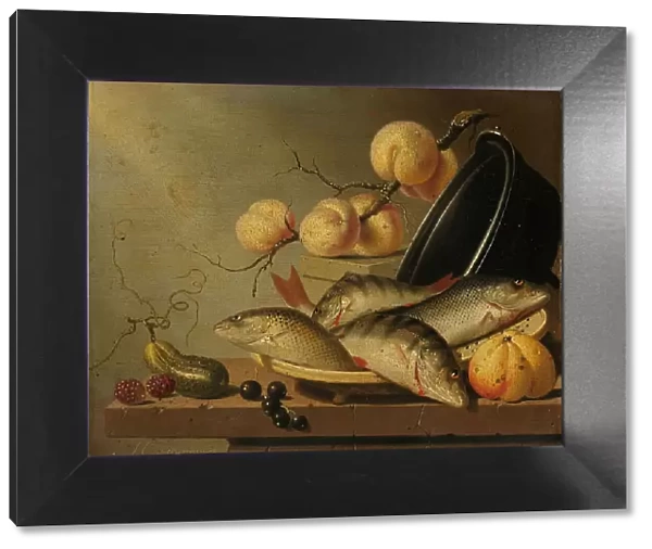 Still Life with Fish and Fruit, 1652. Creator: Harmen Steenwijck