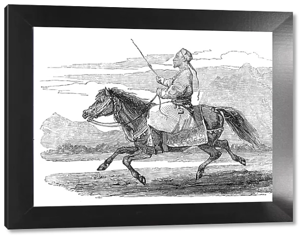 Sketches in Cashmere - Tartar of Ladak, and Yarkund Pony, 1857. Creator: Unknown