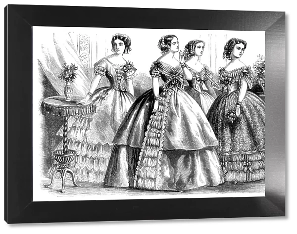 Fashions for April, 1857. Creator: Unknown