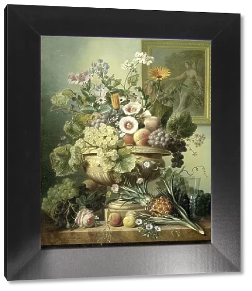 Still Life with Flowers and Fruit, 1815-1830. Creator: Eelke Jelles Eelkema