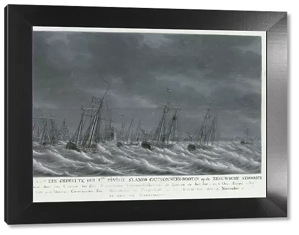 The Batavian Fleet off Veere, 1800, 1800-1809. Creator: Engel Hoogerheyden