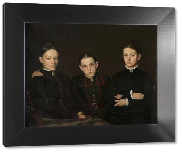 Portrait of Cornelia, Clara and Johanna Veth, 1885. Creator: Jan Veth