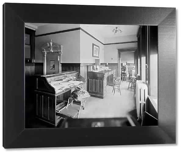 Glazier Stove Company, treasurer's room, Chelsea, Mich. between 1900 and 1910. Creator: William H. Jackson