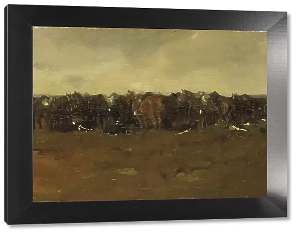 Cavalry at Repose, 1880-1890. Creator: George Hendrik Breitner