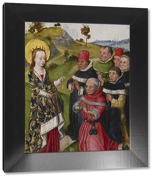 Saint Catherine Converting the Scholars, c1480. Creator: Unknown