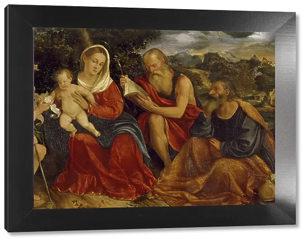 The Holy Family with Saints John the Baptist and Jerome, 1520-1525. Creator: Giampietro Silvio