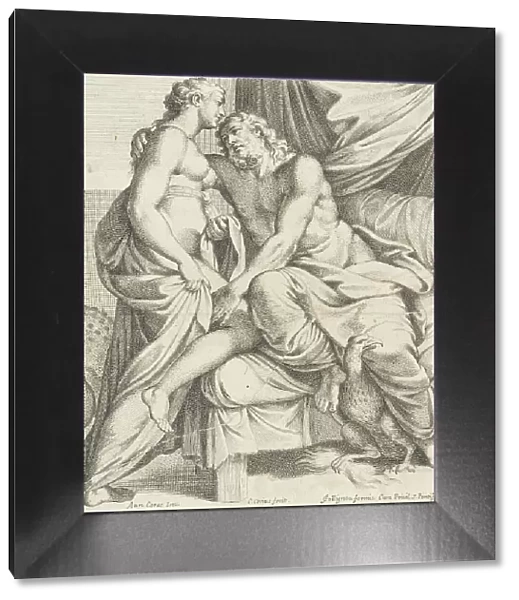 Juno and Jupiter, 1657. Creators: Carlo Cesi, Annibale Carracci