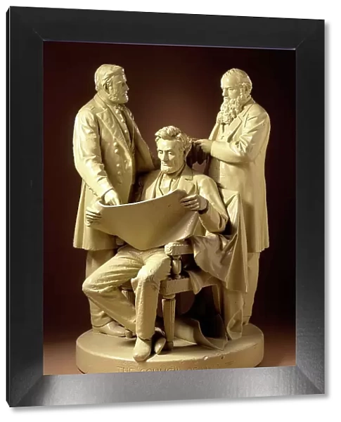 The Council of War (Abraham Lincoln, Gideon Welles, Ulysses S. Grant), 1868. Creator: John Rogers