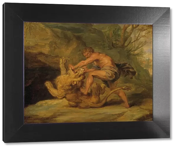 Samson and the Lion. Study, early-mid 17th century. Creator: Workshop of Peter Paul Rubens