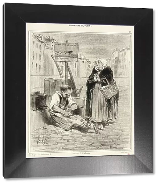 Le Tondeur de chiens, 1842. Creator: Honore Daumier