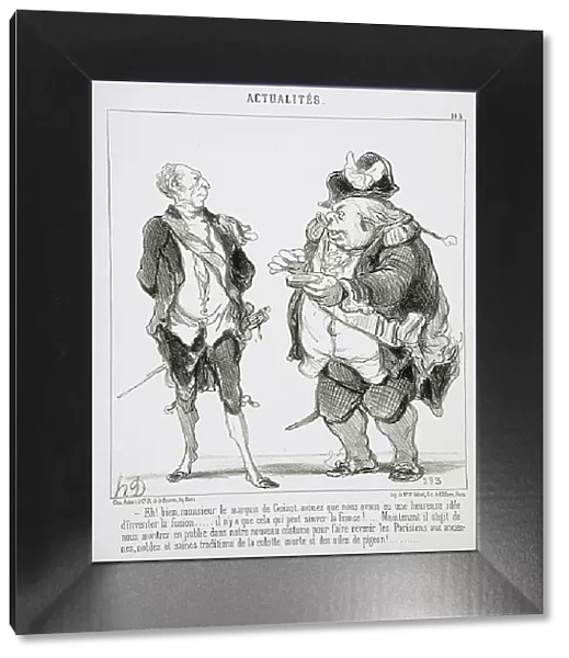 Eh! bien, monsieur le marquis de Guizot... 1851. Creator: Honore Daumier