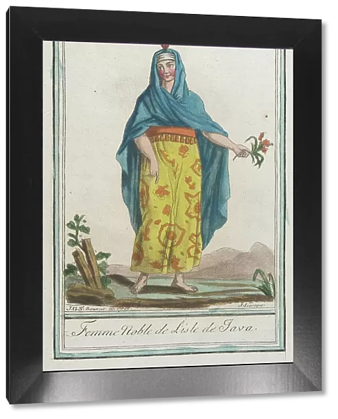 Costumes de Différents Pays, Femme Noble de l'Isle de Java, c1797. Creators: Jacques Grasset de Saint-Sauveur, LF Labrousse