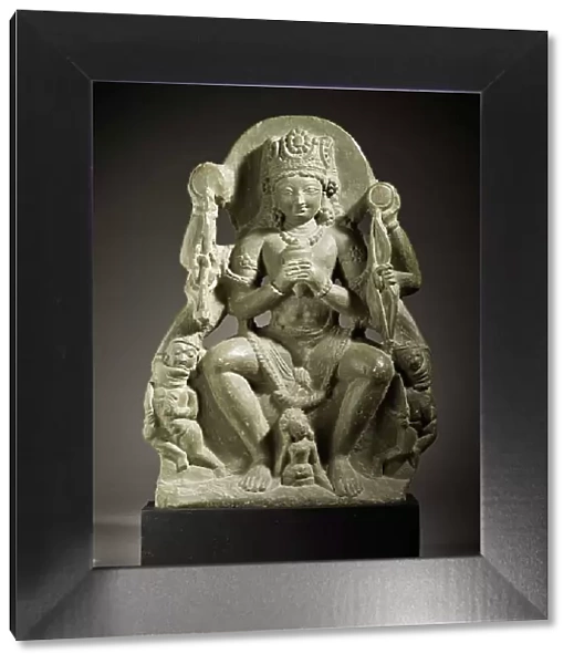 Vishnu Vanquishing the Demons Madhu and Kaitabha, c.800. Creator: Unknown