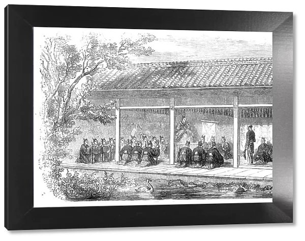 First audience of a British minister with the Tycoon of Japan at Jeddo... 1860. Creator: Unknown