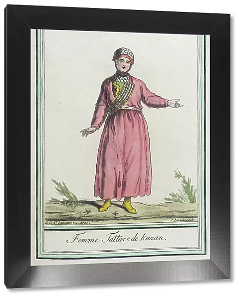 Costumes de Différents Pays, Femme Tattare de Kazan, c1797. Creators: Jacques Grasset de Saint-Sauveur, LF Labrousse