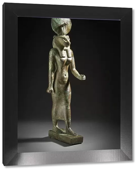 Figurine of the Goddess Wadjet, between c.664 and c.525 B.C.. Creator: Unknown