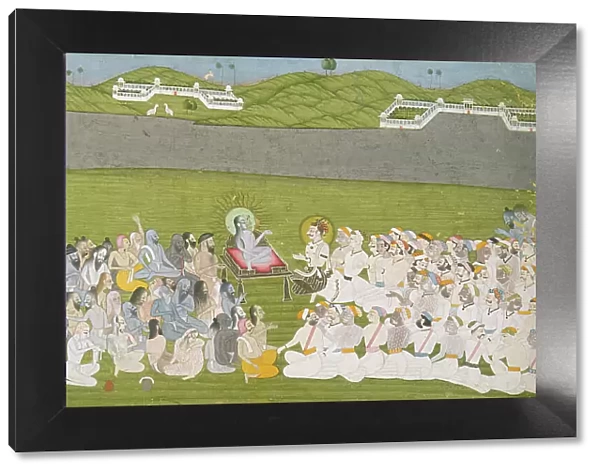 Sukadeva Reciting the Bhagavata Purana (Ancient Stories of the Lord)... between 1750 and 1775. Creator: Unknown