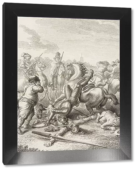 Plate XXIV from Life and Adventures of the Knight Don Quixote de la Mancha, 1780. Creator: Daniel Berger