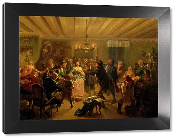 The Concert at Tre Byttor (The Three Barrels tavern in Stockholm's Djurgården Park)... 1860. Creator: Vilhelm Wallander