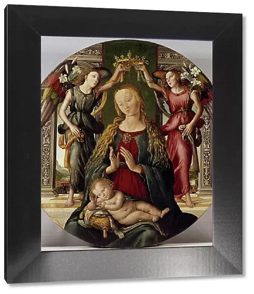Madonna and Child with Two Angels, c1500. Creator: Agnolo di Domenico di Donnino
