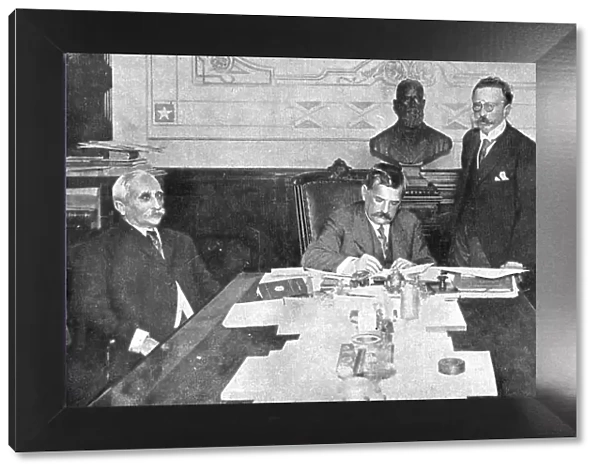 Latin America Against Germany; On the same day, Mr. Wenceslao Braz, President... 1917. Creator: Unknown