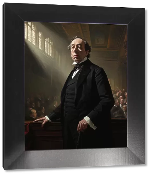AI IMAGE - Portrait of Benjamin Disraeli, 1870s, (2023). Creator: Heritage Images