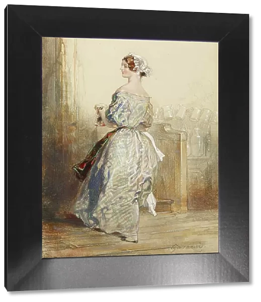 The Barmaid, 1847-1851. Creator: Paul Gavarni