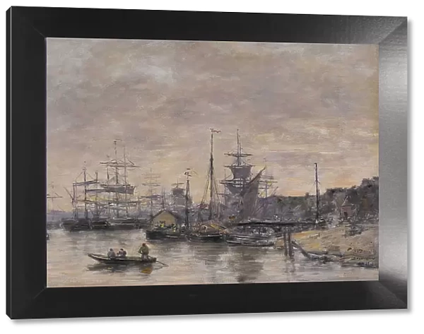 Bordeaux, the Harbor, 1874. Creator: Eugene Louis Boudin
