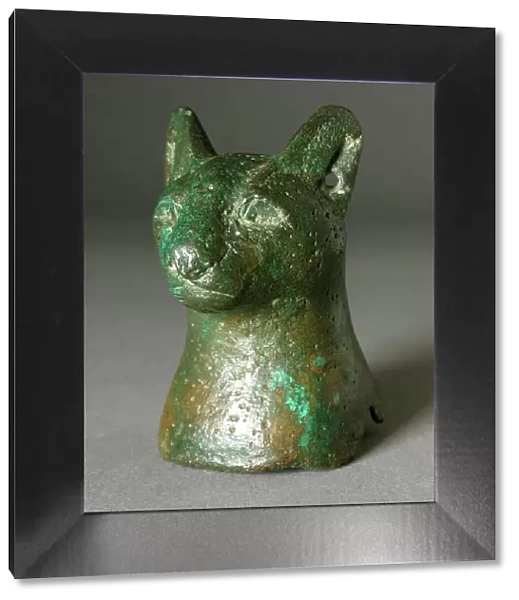 Head of Cat, Probably Ptolemaic Period (323-30 BCE). Creator: Unknown