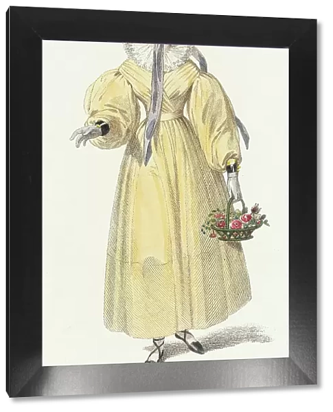 Fashion Plate (English Morning Dress), 1829. Creator: Rudolph Ackermann