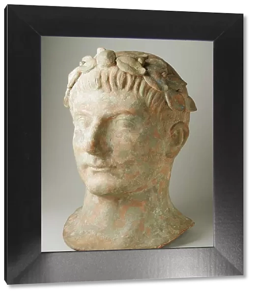 Head of a Man Wearing a Laurel-Wreath, 2nd century BC. Creator: Unknown