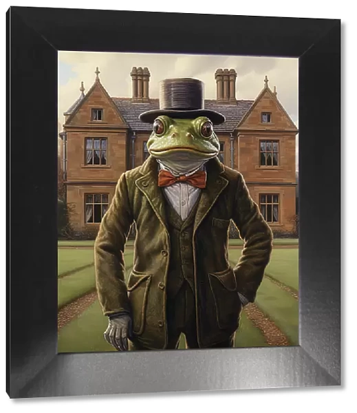 AI IMAGE - Toad, from 'The Wind in the Willows', 2023. Creator: Heritage Images. AI IMAGE - Toad, from 'The Wind in the Willows', 2023. Creator: Heritage Images