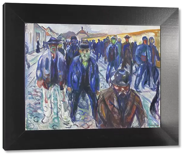 Workers on their Way Home; Workers Coming Home, 1914. Creator: Edvard Munch
