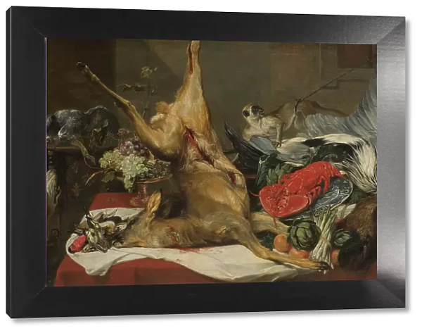 Still Life with Dead Game, a Monkey and a Dog. Creator: Frans Snyders