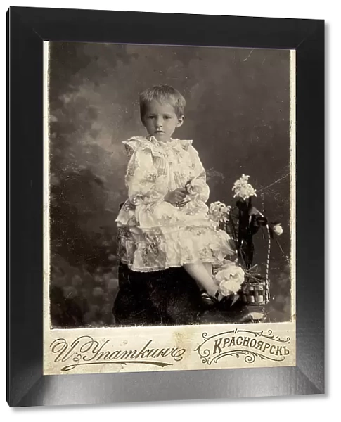 Simonova Lidochka, daughter of magistrate G.P. Simonova, 1910. Creator: I. Upatkin