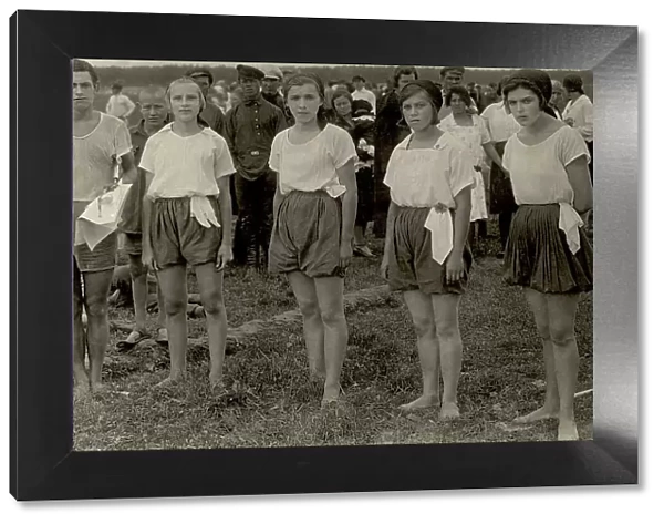 Regional physical education festival, 1928. Creator: GP Putintsev