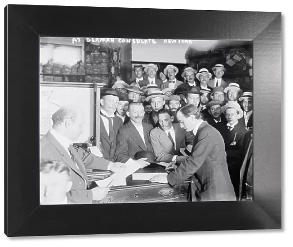 At German Consulate, New York, 1914 April or May. Creator: Bain News Service