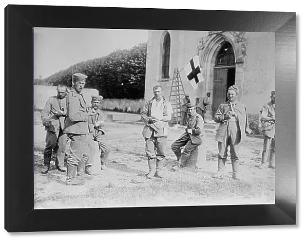 Neufmentier [i.e. Chauconin-Neufmontiers], German wounded prisoners, between c1914 and c1915. Creator: Bain News Service