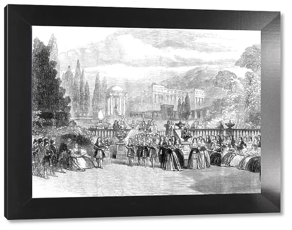 Scene from the new opera, 'Love's Triumph', at Covent Garden, 1862. Creator: Unknown. Scene from the new opera, 'Love's Triumph', at Covent Garden, 1862. Creator: Unknown
