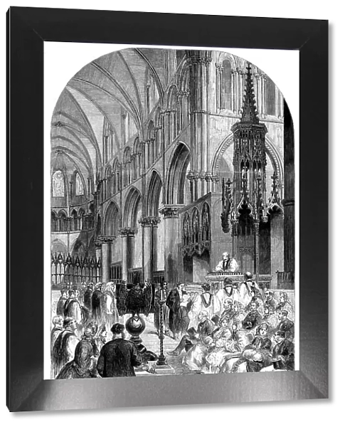 Enthronisation of the Most Rev. Dr. Charles Thomas Longley, Lord Archbishop of Canterbury... 1862. Creator: Unknown