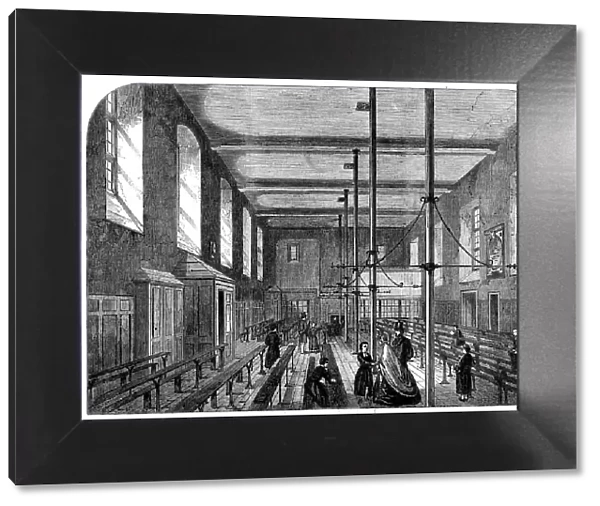 The Great Schools of England: Christ's Hospital - the Grammar-School, 1862. Creator: Unknown