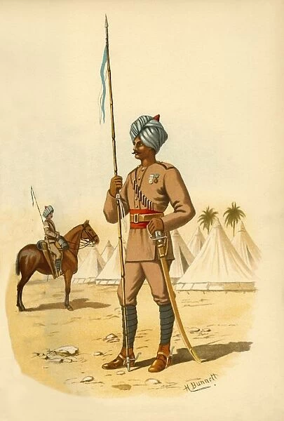The 13th Bengal Lancers, 1890. Creator: Godfrey Douglas Giles