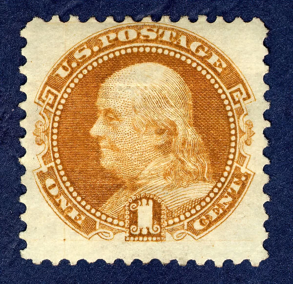 1c Franklin G Grill single, 1869. Creator: National Bank Note Company