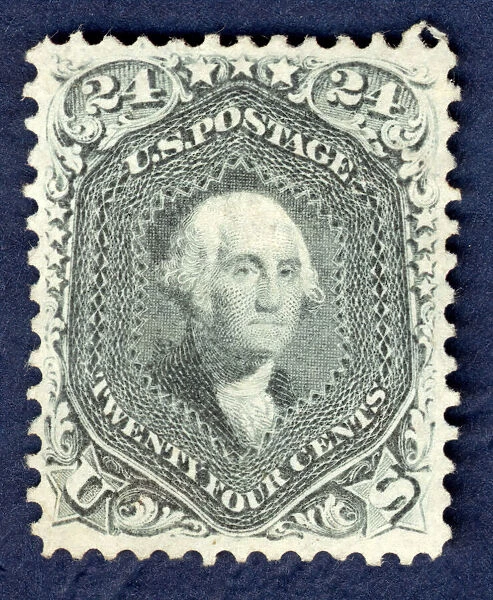 24c Washington single, 1862. Creator: National Bank Note Company