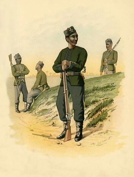The 3rd Gorkhas, 1890. Creator: Godfrey Douglas Giles