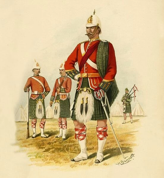 The 5th Royal Scots of Canada, 1890. Creator: Godfrey Douglas Giles