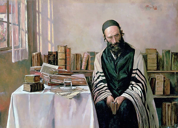 'A Rabbi in his Study', c1887-1953. Creator: Alois Heinrich Priechenfried