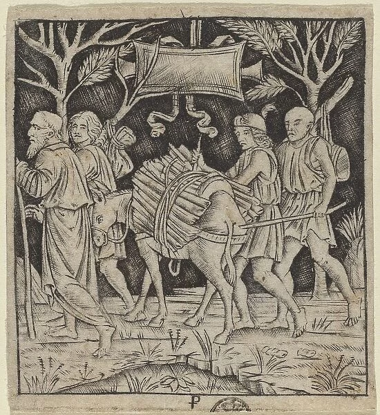 Abraham and Isaac on Their Way to Mount Moriah, c. 1490 / 1510. Creator: Peregrino da Cesena
