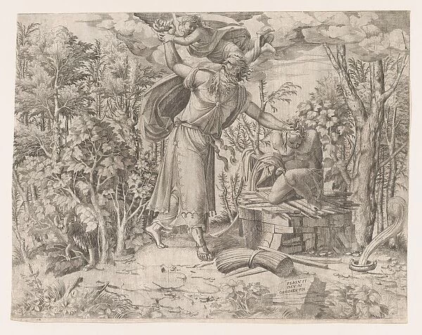 Abraham Sacrificing Isaac, 1535-55. Creator: Jean Mignon