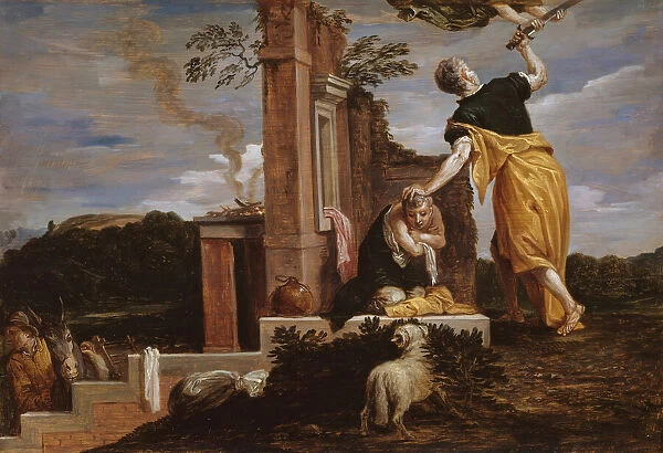Abrahams Sacrifice of Isaac, 1654  /  56. Creator: David Teniers II